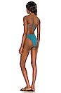 view 3 of 4 Lumiere 90s Balconette Bikini Set in Ocean Blue