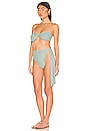 view 3 of 4 Shine Knotted Bikini Set in Crystal