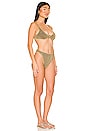 view 2 of 5 Lumiere Ring Sporty 90s Bottom Bikini Set in Sand