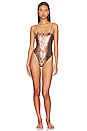 view 1 of 4 Python One Piece in Brown