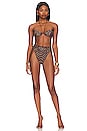 view 1 of 5 Gem Balconette Bikini Set in Brown Multicolor