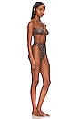 view 2 of 5 Gem Balconette Bikini Set in Brown Multicolor