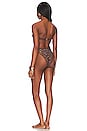 view 3 of 5 Gem Balconette Bikini Set in Brown Multicolor