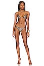 view 1 of 5 Netquins Microkini Bikini Set in Black & Multicolor