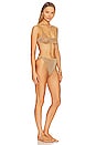 view 2 of 4 Lumiere Sporty 90s Bikini Set in Toffee