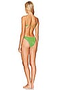 view 3 of 4 Lumiere Ring Cut Out Maillot in Lime