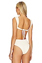 view 3 of 4 Structured Bikini Top in Vanilla