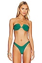 view 1 of 4 Strapless Lastex Bikini Top in Psy Green