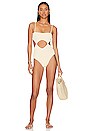 view 1 of 4 Cut Out One Piece Swimsuit in Creamy