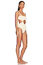 view 2 of 4 Cut Out One Piece Swimsuit in Creamy