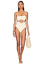 view 4 of 4 Cut Out One Piece Swimsuit in Creamy