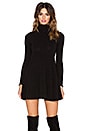 view 1 of 4 Alexander Turtleneck Dress in Black Ribbed