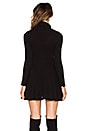 view 3 of 4 Alexander Turtleneck Dress in Black Ribbed