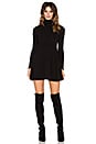 view 4 of 4 Alexander Turtleneck Dress in Black Ribbed