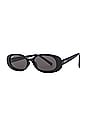 view 2 of 3 Gina Sunglasses in Black & Smoke