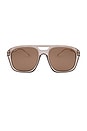 view 1 of 2 Reina Sunglasses in Transparent Olive & Brown