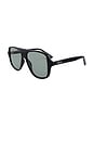 view 2 of 2 Mikki Sunglasses in Black & Green