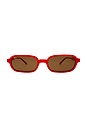 view 1 of 2 Frankie Sunglasses in Melon & Brown
