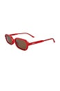 view 2 of 2 Frankie Sunglasses in Melon & Brown