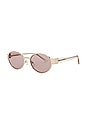 view 2 of 3 Echo Sunglasses in Gold & Brown
