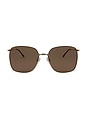 view 1 of 2 Florence Sunglasses in Gold & Brown