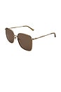 view 2 of 2 Florence Sunglasses in Gold & Brown