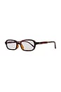 view 2 of 3 Frankie Blue Light Eyeglasses in Brown Tort