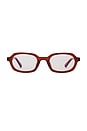view 1 of 3 Abby Blue Light Eyeglasses in Burgundy