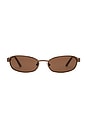 view 1 of 3 X Grandquist Papillon Sunglasses in Chocolate & Brown