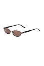 view 2 of 3 X Grandquist Papillon Sunglasses in Chocolate & Brown