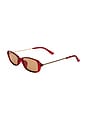 view 2 of 2 LUNETTES DE SOLEIL CAYSEE in Transparent Cherry & Brown