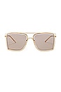 view 1 of 3 Velda Sunglasses in Transparent Coffee