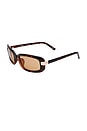 view 2 of 2 LUNETTES DE SOLEIL DELILAH in Tort & Brown