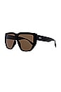 view 2 of 3 Malo Sunglasses in Black & Brown