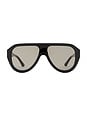 view 1 of 3 Cameron Sunglasses in Black & Smoke