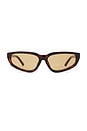 view 1 of 3 Nikki Sunglasses in Tort & Brown
