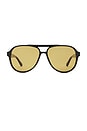 view 1 of 3 Stevie Sunglasses in Black & Olive
