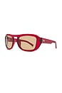 view 2 of 3 GAFAS DE SOL CHARIS in Trans Cherry & Brown