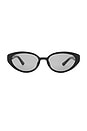 view 1 of 3 Greta Sunglasses in Black & Smoke