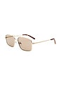 view 2 of 2 LUNETTES DE SOLEIL NASH  in Gold & Light Brown