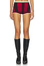 view 1 of 6 Sporty Knit Short in Sporty Red in Black & Red