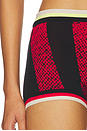 view 6 of 6 Sporty Knit Short in Sporty Red in Black & Red