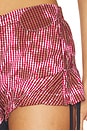 view 6 of 6 Picnic Raider Short in Red & White