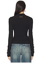view 4 of 6 Double Closure Rib Cardigan in Black