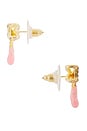 view 2 of 3 Bow Earring in Gold & Pink