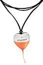 view 2 of 2 Knotted Heart Necklace in Gold-orange