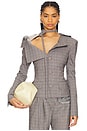 view 1 of 6 BLAZER OFF-SHOULDER in Grey