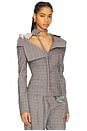 view 2 of 6 BLAZER OFF-SHOULDER in Grey