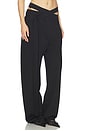 view 2 of 6 Signature Wrap Suit Pant in Black