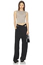 view 5 of 6 Signature Wrap Suit Pant in Black